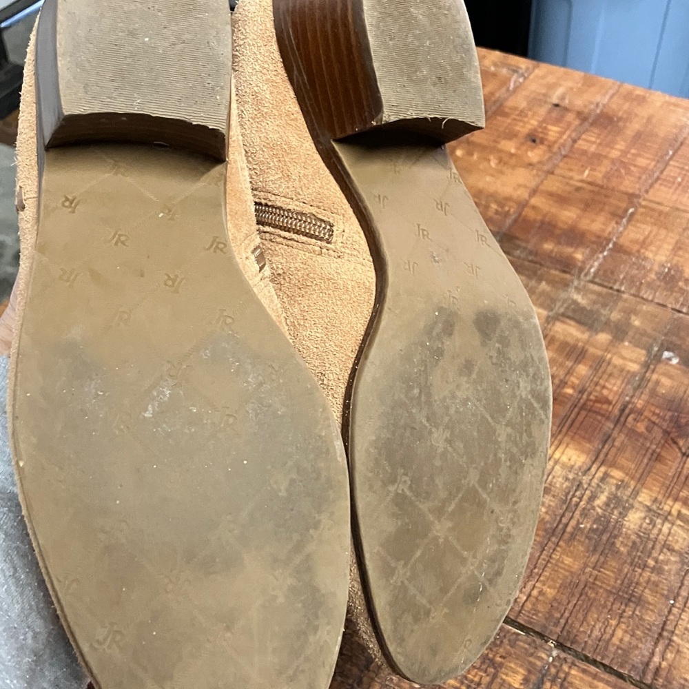 Jack Rogers Beige Suede Ankle Booties - Picture 7 of 7